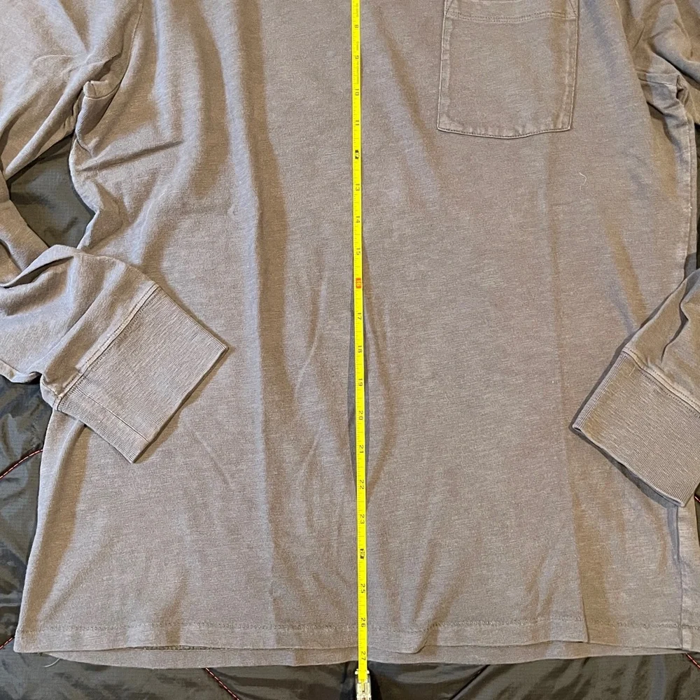 2 J.Crew Long Sleeve Tee Shirts Washed Navy & Washed Black - Picture 8 of 13